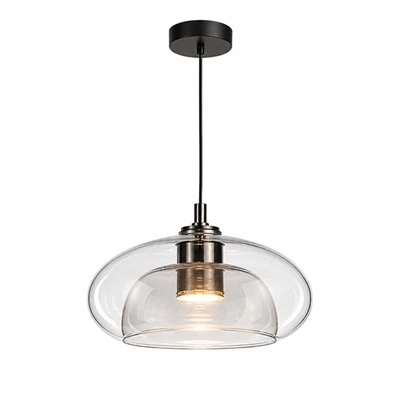 LED-pendellys Glassskjerm
